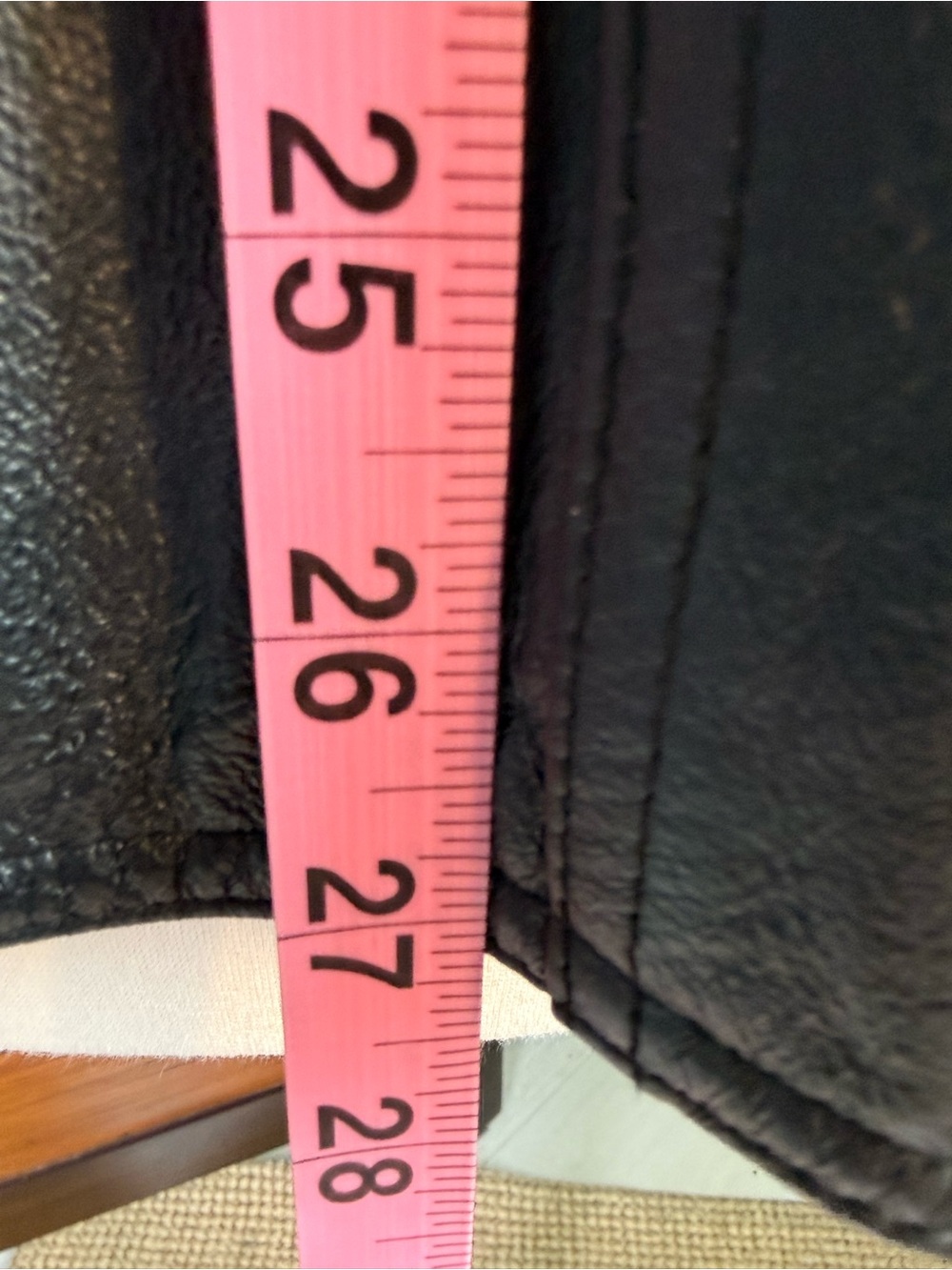 East 5th Womens Large Black Genuine Leather Blazer Jacket 3 Button Classic Fit - Picture 5 of 11